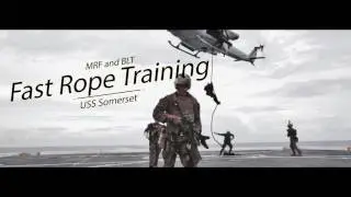 Dropping In: 11th MEU Marines Conduct Fast Rope Training