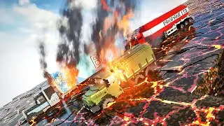 Trucks Downhill through Lava | Teardown