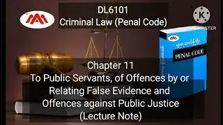 02011 DL_6101 Ch 101, #To Public Servants, of #Offences by or #Relating #False #Evidence ...  #pgdl 