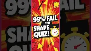 99% Fail This Geometry Quiz! Can You Pass This Shape Challenge? : Impossible Brain Teaser! 📐
