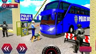 Us Police Bus Driving NEW Simulator - Off Road Transport Duty Driver 3d - Android Gameplay #1
