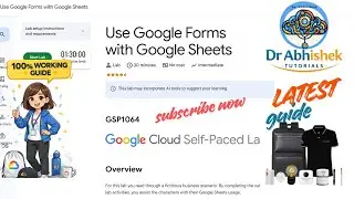 Использование Google Forms с Google Sheets | Февраль 2026 #GSP1064 #qwiklabs