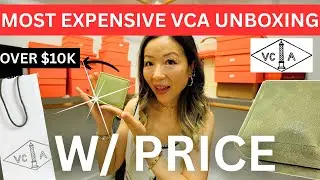 MOST EXPENSIVE VCA UNBOXING W PRICE | Diamond VAN CLEEF AND ARPELS unboxing