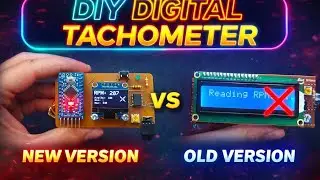 DIY Digital Tachometer 🔥 Arduino RPM Meter | New Version vs Old Version