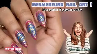 Rose pattern nail art ka secret technique — pehli baar YouTube par!”