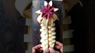Next-Level Fruit Cutting Banana 🍌 Carving #trending #short #fruitcutting #banana 💯💯🍌