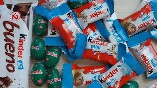 ASMR Rustling and Opening of Kinder.