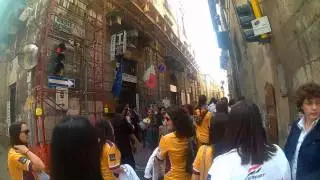 Borgo San Panfilo - Backstage della premiazione del gruppo musici e sbandieratori (2 maggio 2015)