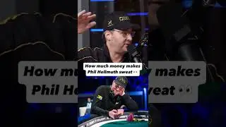How much money makes Phil Hellmuth sweat 👀 #philhellmuth #poker #pokerplayer
