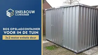 3x2 meter enkele deur bos opslagcontainer voor in de tuin