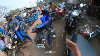 My first vlog... Yamaha R15v3 finally Tire change Kar diya #viral #vlogger #yamaha #motovlog 