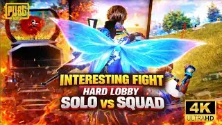 INTEREST SOLO vs SQUAD Fight | Hard Lobby PUBG Mobile 🔥🔥