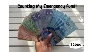 COUNTING MY EMERGENCY FUND | Did I save enough? | Canadian Currency
