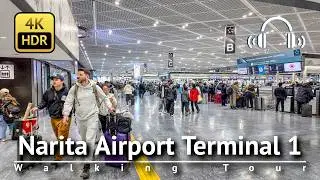 Narita Airport Walking Tour 2026 [4K/HDR/Binaural]