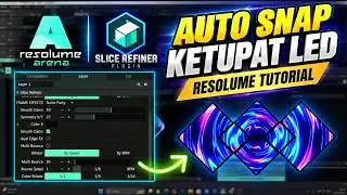Setting Layout Ketupat menggunakan Slice Refiner || Resolume Tutorial
