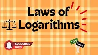 Laws of Logarithms: Product, Quotient, and Power Rules #logarithm #mathematics