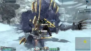 Phantasy Star Online 2 [JP] Sword Hunter - Snow Banther & Snow Banshee (Very Hard)