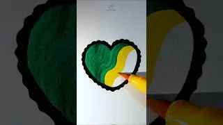 💚💛#shorts #viralshorts #art #drawingvideo #kidsart #diy #youtubeshorts #satisfyingvideo #colormixing
