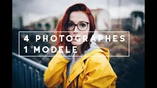 4 photographes 1 modèle