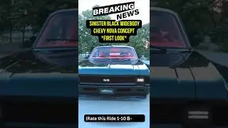 Sinister Black Widebody Chevy Nova Concept (Insane!) #shorts