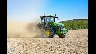 Sejba - Sowing 2020 - John Deere 8370R + 8295R + 6195M , V&auml;derstad Rapid, Guettler