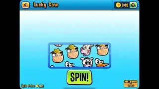 Run cow run! Lucky cow spinning machine