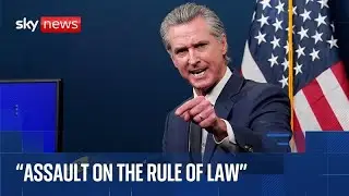 Governor of California gives update on lawsuits against Donald Trump