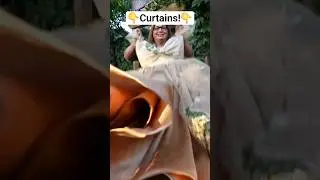 Amazing Thrift Flip Transformation! #curtains #thrifted #cinderella #dress #sewing #diy