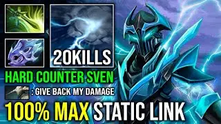 How to 1v5 Offlane Razor 100% Max Static Link Moon Shard Hybrid Right Click Counter Sven Dota 2