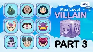 Disney Emoji Blitz VILLAIN Emojis (Part 3) - Max Level
