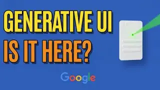 Google Researcher Paper on Generative User Interfaces