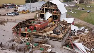 Drone Video of Trempeleau & Holmen, WI Storm Damage | December 16th, 2021