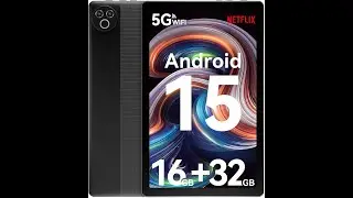 Tablet 10 Inch Android 15 OS GMS Certified Tablets PC 1.8 GHz 5-Core 16 (3+13) GB RAM 32 GB ROM 1 TB