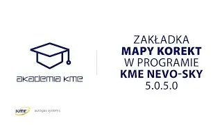 Zakładka Mapy Korekt w programie KME NEVO-SKY 5.0.5.0