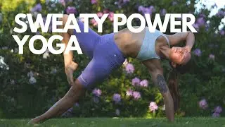 35min SWEATY POWER YOGA (with pistol squats)
