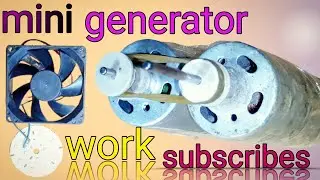 Mini generator make to dc motor! 12 volt generator/ drone create studio 