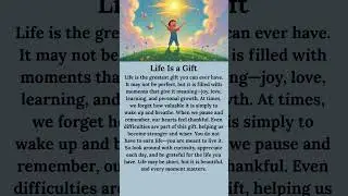 Life Is a Gift  |English Reading and Listening Practice #shorts #easyenglish #englishforbeginners