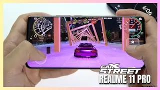 Realme 11 Pro CarX Street Gaming test Update | Dimensity 7050, 120Hz Display