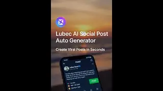 Auto Generate Social Media Posts with Lubec AI | AI Social Post Generator|
