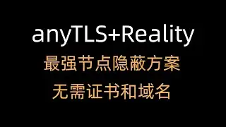 【最隐蔽的节点】AnyTLS+Reality+SingBox节点搭建教程