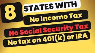 8 states that do not tax personal income, including retirement and social security