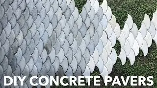 DIY Concrete Patio Pavers