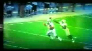 Tim TEBOW Hit in Head By Mark Sanchez Pass