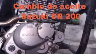 Cambio de aceite Suzuki DR 200