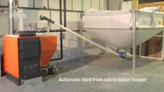 Biomass Wood Pellet Boiler Heating Offices in Stockton-on-Tees, UK