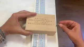 Minutes till down. Personalized music box. 20 notes music mechanism