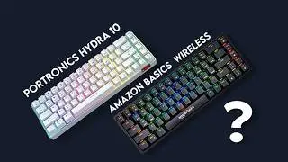 The BEST Wireless Keyboard Revealed! Amazon Basics Pro Series Vs Portronics Hydra10