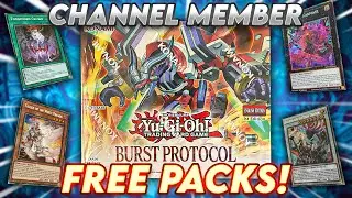 Opening FREE Packs of Yugioh Burst Protocol for Channel Members! (INSANE Pulls)