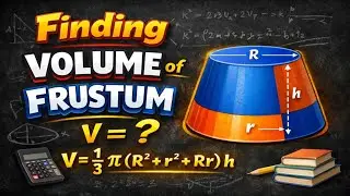 How To Find Volume of Frustum ?? Frustum Ka Volume kaise nikale?? #math #geometry 