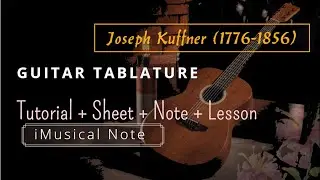 Guitar TAB - Joseph Kuffner : Landler | Tutorial Sheet Lesson #iMn